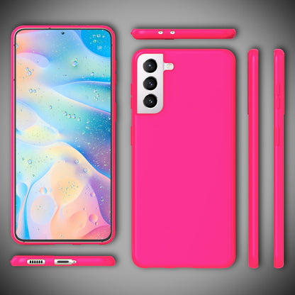 NALIA Neon Silikonhülle für Samsung Galaxy S22 – Soft-Touch & Signal-Neon – NEONSHOCK (Matte Schutzhülle) – Marke aus Berlin