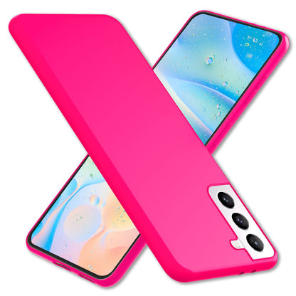 NALIA Neon Silikonhülle für Samsung Galaxy S22 Plus – Soft-Touch & Signal-Neon – NEONSHOCK (Matte Schutzhülle) – Marke aus Berlin