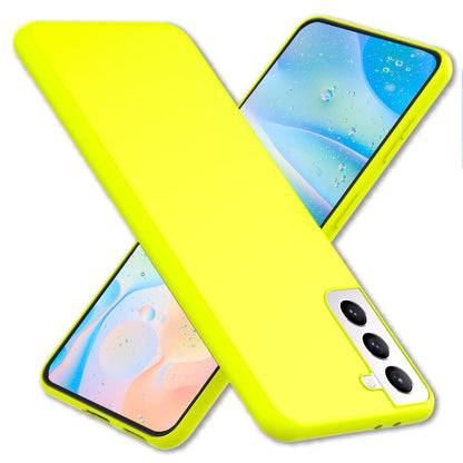 NALIA Neon Silikonhülle für Samsung Galaxy S22 Plus – Soft-Touch & Signal-Neon – NEONSHOCK (Matte Schutzhülle) – Marke aus Berlin