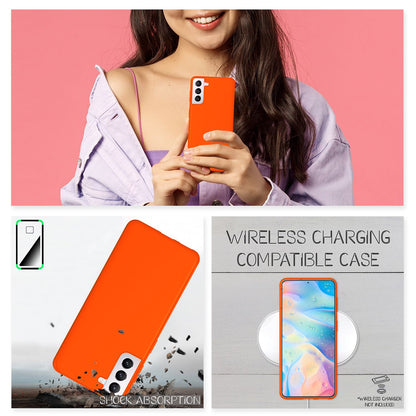 NALIA Neon Silikonhülle für Samsung Galaxy S22 Plus – Soft-Touch & Signal-Neon – NEONSHOCK (Matte Schutzhülle) – Marke aus Berlin