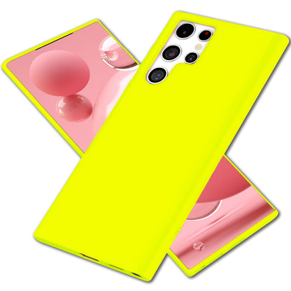 NALIA Neon Silikonhülle für Samsung Galaxy S22 Ultra – Soft-Touch & Signal-Neon – NEONSHOCK (Matte Schutzhülle) – Marke aus Berlin
