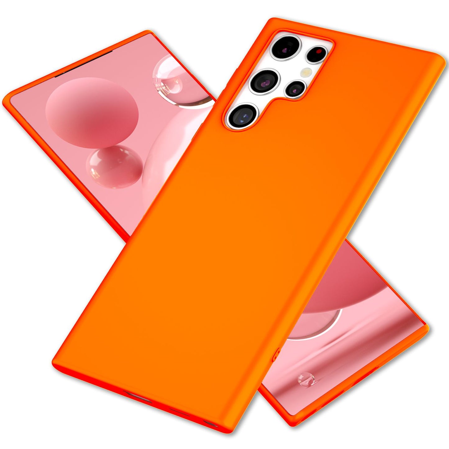 NALIA Neon Silikonhülle für Samsung Galaxy S22 Ultra – Soft-Touch & Signal-Neon – NEONSHOCK (Matte Schutzhülle) – Marke aus Berlin