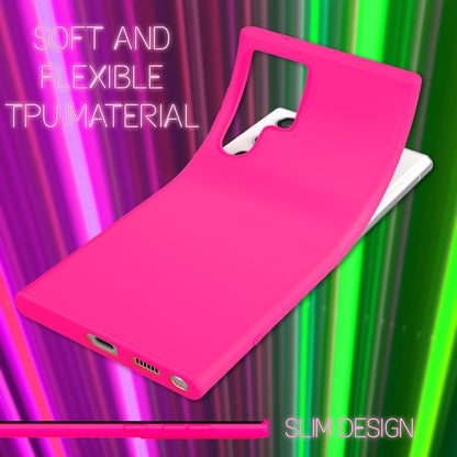 NALIA Neon Silikonhülle für Samsung Galaxy S22 Ultra – Soft-Touch & Signal-Neon – NEONSHOCK (Matte Schutzhülle) – Marke aus Berlin