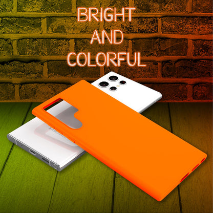 NALIA Neon Silikonhülle für Samsung Galaxy S22 Ultra – Soft-Touch & Signal-Neon – NEONSHOCK (Matte Schutzhülle) – Marke aus Berlin