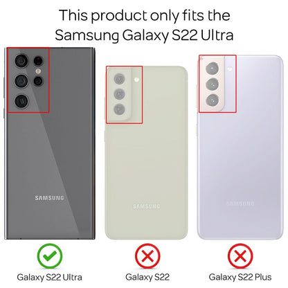 NALIA Transparente Glashülle für Samsung Galaxy S22 Ultra – Holografischer Prisma-Effekt (Regenbogen Schimmer) – 9H Hartglas & Anti-Gelb – AURORA – Marke aus Berlin