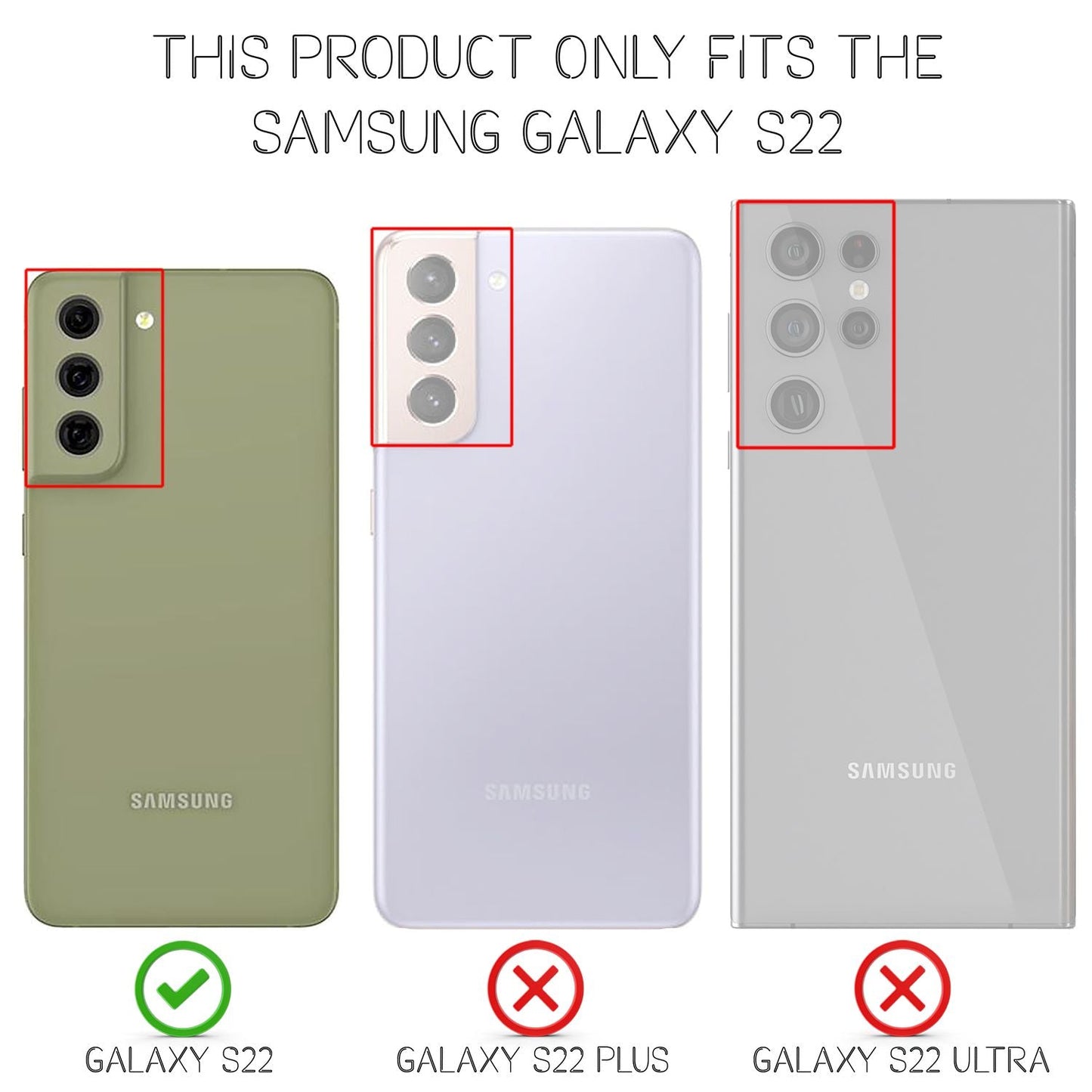 NALIA Neon Silikonhülle für Samsung Galaxy S22 – Knallige Signal-Farbe & Linsenschutz – VIBE (Transparentes Case) – Marke aus Berlin