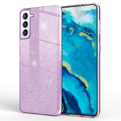 NALIA Glitzerhülle für Samsung Galaxy S22 Plus – Funkelnder Glitzer-Look & Grip – SHINEPOP (Silikon Case) – Marke aus Berlin