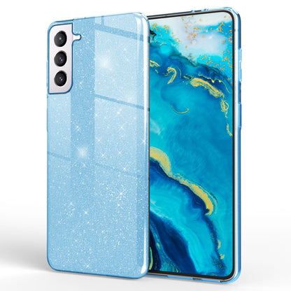 NALIA Glitzerhülle für Samsung Galaxy S22 Plus – Funkelnder Glitzer-Look & Grip – SHINEPOP (Silikon Case) – Marke aus Berlin