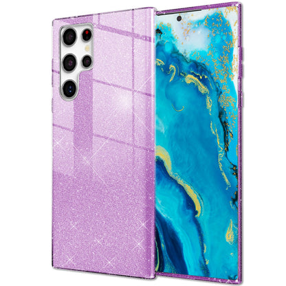 NALIA Glitzerhülle für Samsung Galaxy S22 Ultra – Funkelnder Glitzer-Look & Grip – SHINEPOP (Silikon Case) – Marke aus Berlin
