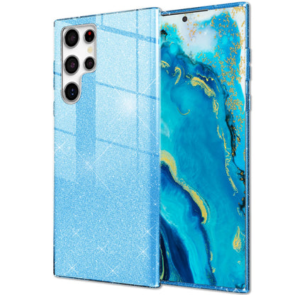 NALIA Glitzerhülle für Samsung Galaxy S22 Ultra – Funkelnder Glitzer-Look & Grip – SHINEPOP (Silikon Case) – Marke aus Berlin