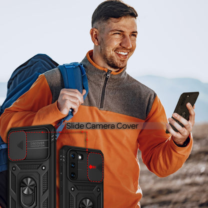 NALIA Military-Style Ringhülle kompatibel mit Samsung Galaxy S21 Hülle, Extrem Schützend mit Display-Rahmen & Kamera-Abdeckung, 360° Ring für Standfunktion & KFZ-Halterung, Hardcase