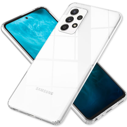 NALIA Transparente Hülle für Samsung Galaxy A53 – Harte Rückseite & Silikon Rand – IGNITE (Stoßfeste Handyhülle & Verstärkte Ecken) – Marke aus Berlin