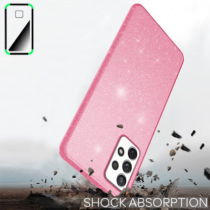 NALIA Glitzerhülle für Samsung Galaxy A33 – Funkelnder Glitzer-Look & Grip – SHINEPOP (Silikon Case) – Marke aus Berlin