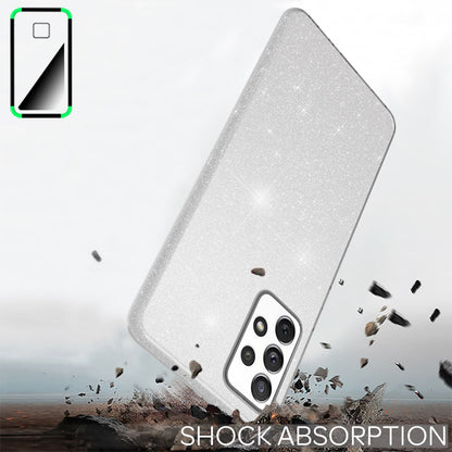 NALIA Glitzerhülle für Samsung Galaxy A53 – Funkelnder Glitzer-Look & Grip – SHINEPOP (Silikon Case) – Marke aus Berlin