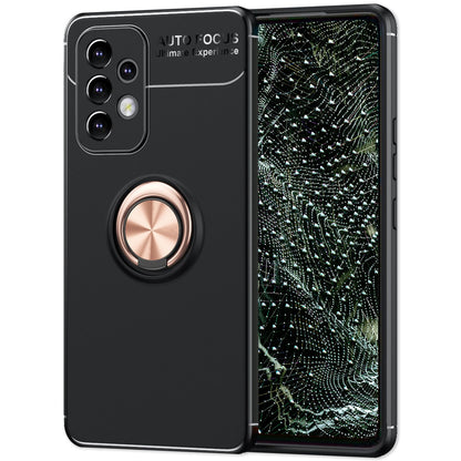 NALIA Ringhülle für Samsung Galaxy A33 – Ring-Ständer 360° & für Magnet-Halter – GRIP360 (Mattiertes Silikon Case) – Marke aus Berlin