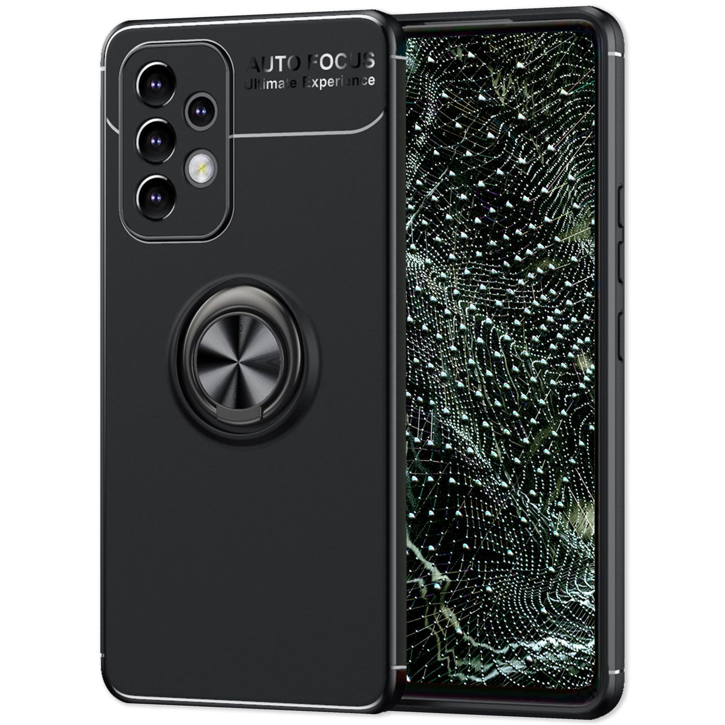 NALIA Ringhülle für Samsung Galaxy A53 – Ring-Ständer 360° & für Magnet-Halter – GRIP360 (Mattiertes Silikon Case) – Marke aus Berlin