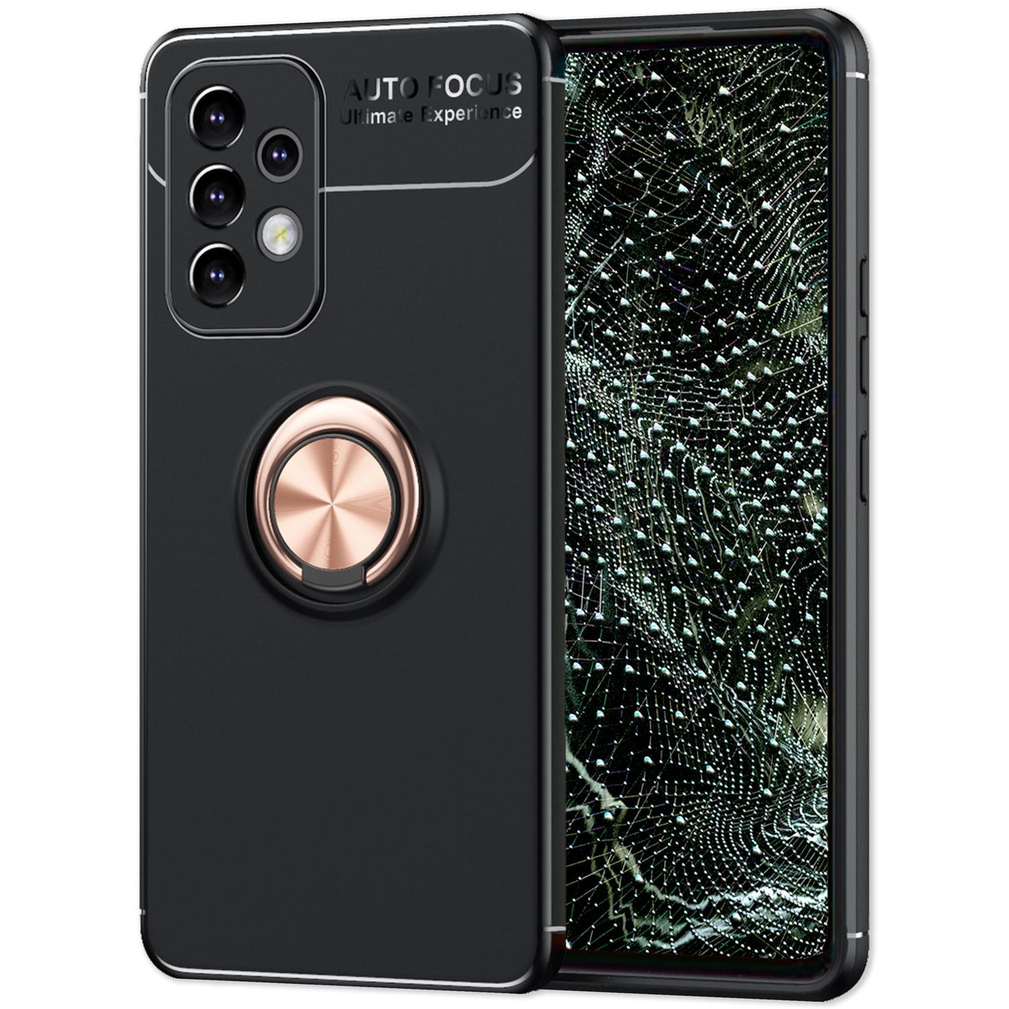 NALIA Ringhülle für Samsung Galaxy A53 – Ring-Ständer 360° & für Magnet-Halter – GRIP360 (Mattiertes Silikon Case) – Marke aus Berlin