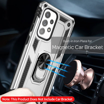 NALIA Panzerhülle für Samsung Galaxy A33 – Ring-Ständer 360° & Magnet-Halterung Kompatibel – RINGDEFEND (Stoßfestes Outdoor Case) – Marke aus Berlin
