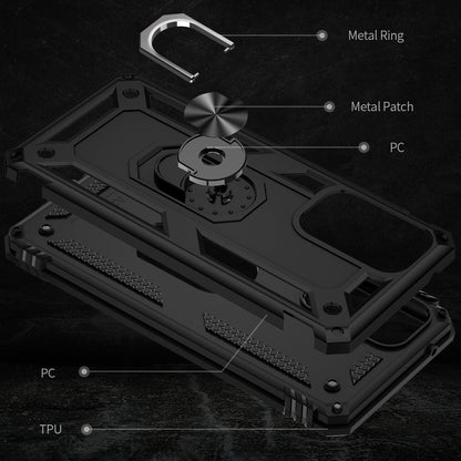 NALIA Panzerhülle für Samsung Galaxy A33 – Ring-Ständer 360° & Magnet-Halterung Kompatibel – RINGDEFEND (Stoßfestes Outdoor Case) – Marke aus Berlin