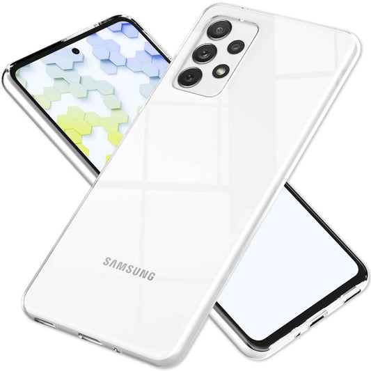 NALIA Transparente Silikonhülle für Samsung Galaxy A53 – Anti-Gelb & Rutschfest – GLAZE (Handyhülle Kristallklar, Schlank & Stoßfest) – Marke aus Berlin
