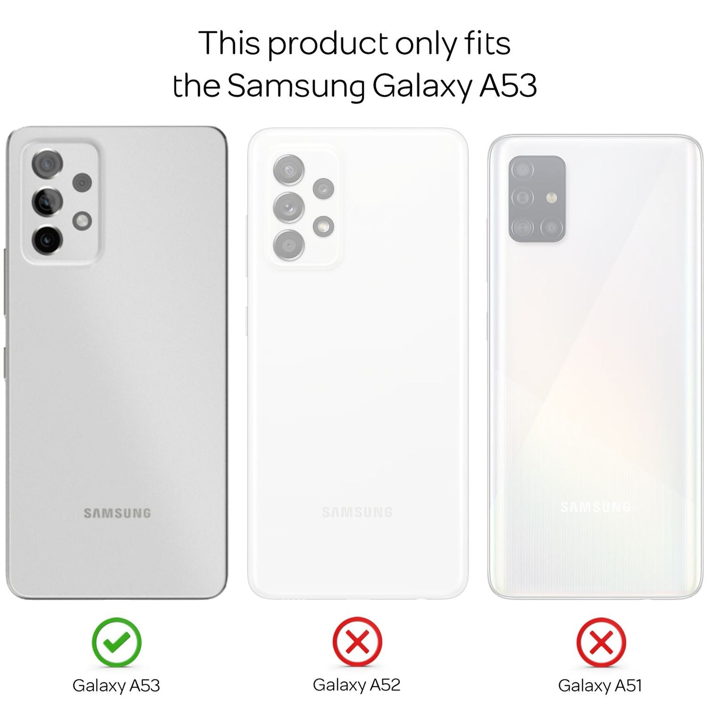 NALIA Transparente Silikonhülle für Samsung Galaxy A53 – Anti-Gelb & Rutschfest – GLAZE (Handyhülle Kristallklar, Schlank & Stoßfest) – Marke aus Berlin