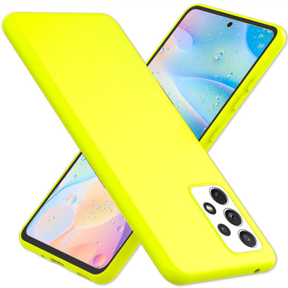 NALIA Neon Silikonhülle für Samsung Galaxy A33 – Soft-Touch & Signal-Neon – NEONSHOCK (Matte Schutzhülle) – Marke aus Berlin