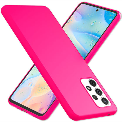 NALIA Neon Silikonhülle für Samsung Galaxy A33 – Soft-Touch & Signal-Neon – NEONSHOCK (Matte Schutzhülle) – Marke aus Berlin