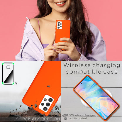 NALIA Neon Silikonhülle für Samsung Galaxy A33 – Soft-Touch & Signal-Neon – NEONSHOCK (Matte Schutzhülle) – Marke aus Berlin