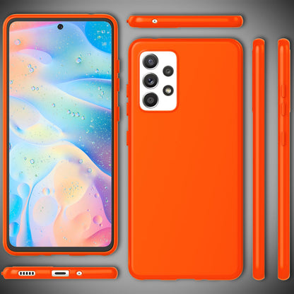 NALIA Neon Silikonhülle für Samsung Galaxy A33 – Soft-Touch & Signal-Neon – NEONSHOCK (Matte Schutzhülle) – Marke aus Berlin