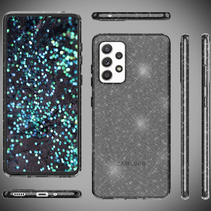 NALIA Glitzerhülle für Samsung Galaxy A53 – Funkelndes Silikon Case – DAZZLIN (Transparent & Stoßfest) – Marke aus Berlin