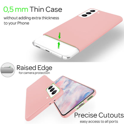 NALIA Ultra Slim Hardcase für Samsung Galaxy S22 – Anti-Fingerabdruck & 0.5mm Dünn – PUREFIT (Matt & Leicht) – Marke aus Berlin