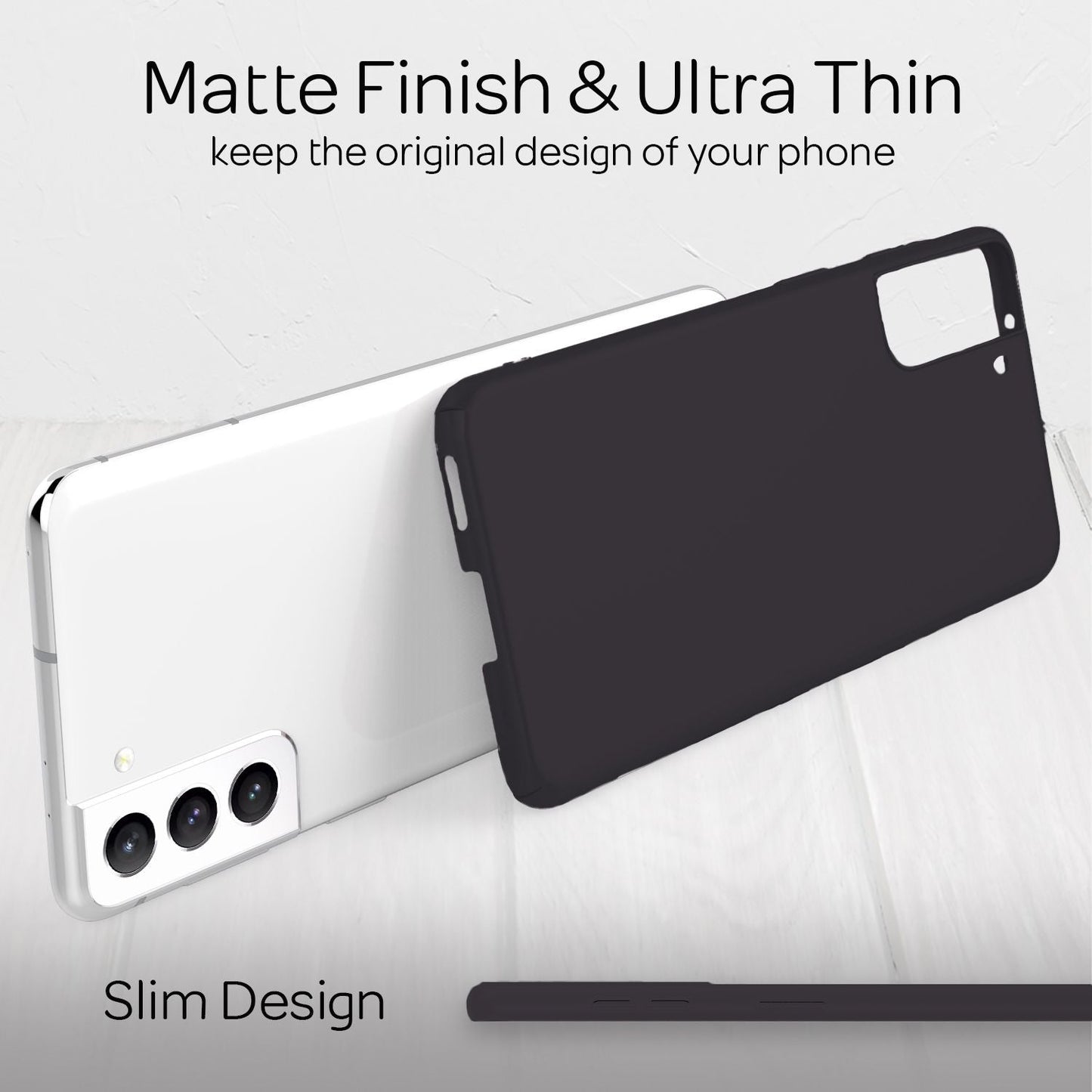 NALIA Ultra Slim Hardcase für Samsung Galaxy S22 Plus – Anti-Fingerabdruck & 0.5mm Dünn – PUREFIT (Matt & Leicht) – Marke aus Berlin