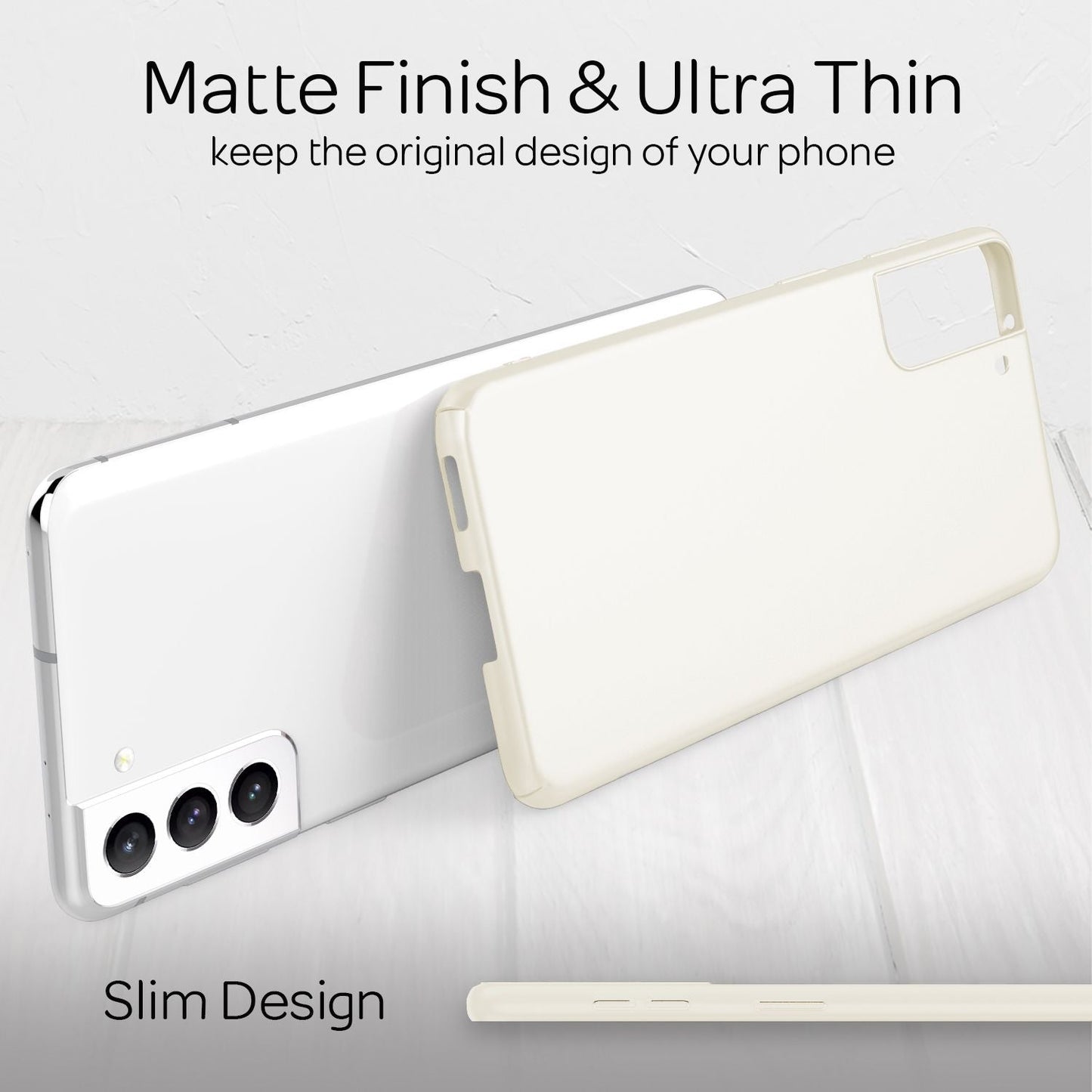 NALIA Ultra Slim Hardcase für Samsung Galaxy S22 Plus – Anti-Fingerabdruck & 0.5mm Dünn – PUREFIT (Matt & Leicht) – Marke aus Berlin