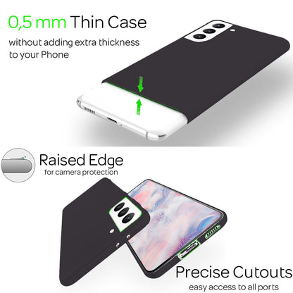 NALIA Ultra Slim Hardcase für Samsung Galaxy S22 Plus – Anti-Fingerabdruck & 0.5mm Dünn – PUREFIT (Matt & Leicht) – Marke aus Berlin