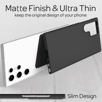 NALIA Ultra Slim Hardcase für Samsung Galaxy S22 Ultra – Anti-Fingerabdruck & 0.5mm Dünn – PUREFIT (Matt & Leicht) – Marke aus Berlin
