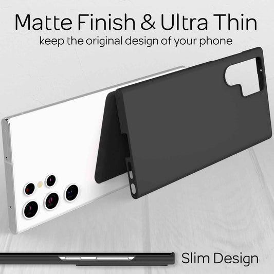 NALIA Ultra Slim Hardcase für Samsung Galaxy S22 Ultra – Anti-Fingerabdruck & 0.5mm Dünn – PUREFIT (Matt & Leicht) – Marke aus Berlin