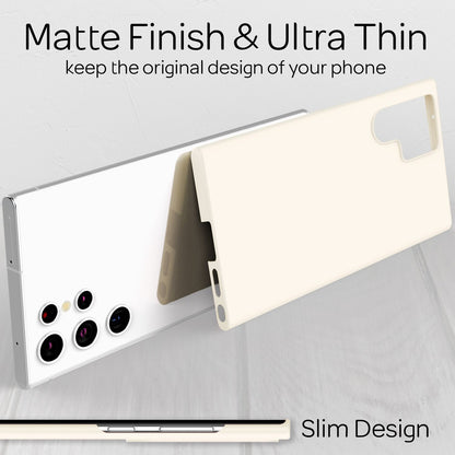 NALIA Ultra Slim Hardcase für Samsung Galaxy S22 Ultra – Anti-Fingerabdruck & 0.5mm Dünn – PUREFIT (Matt & Leicht) – Marke aus Berlin