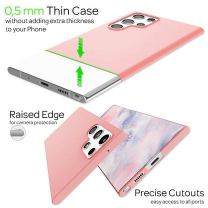NALIA Ultra Slim Hardcase für Samsung Galaxy S22 Ultra – Anti-Fingerabdruck & 0.5mm Dünn – PUREFIT (Matt & Leicht) – Marke aus Berlin