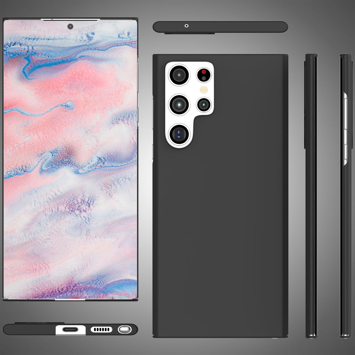 NALIA Ultra Slim Hardcase für Samsung Galaxy S22 Ultra – Anti-Fingerabdruck & 0.5mm Dünn – PUREFIT (Matt & Leicht) – Marke aus Berlin