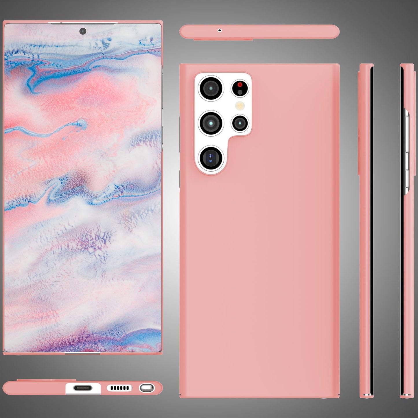 NALIA Ultra Slim Hardcase für Samsung Galaxy S22 Ultra – Anti-Fingerabdruck & 0.5mm Dünn – PUREFIT (Matt & Leicht) – Marke aus Berlin