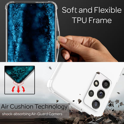 NALIA Handykette für Samsung Galaxy A33 – Transparentes Hybrid-Case & Band – HANGIT (Anti-Gelb Rückseite & Verstellbar) – Marke aus Berlin