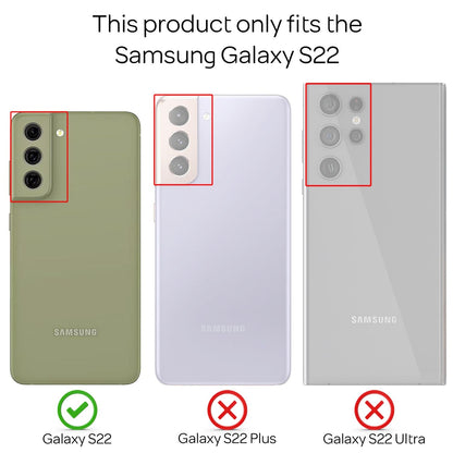 NALIA 360° Hülle für Samsung Galaxy S22 – Vorne & Hinten Schutz – 360GUARD (Full-Body Case) – Marke aus Berlin