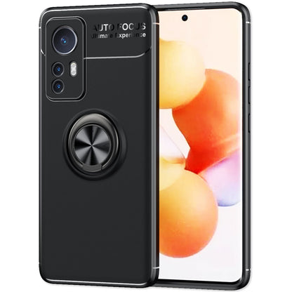 NALIA Ringhülle für Xiaomi 12 / 12X – Ring-Ständer 360° & für Magnet-Halter – GRIP360 (Mattiertes Silikon Case) – Marke aus Berlin