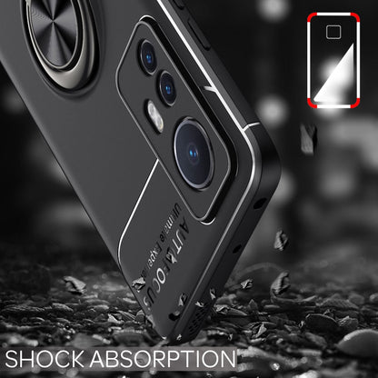 NALIA Ringhülle für Xiaomi 12 / 12X – Ring-Ständer 360° & für Magnet-Halter – GRIP360 (Mattiertes Silikon Case) – Marke aus Berlin