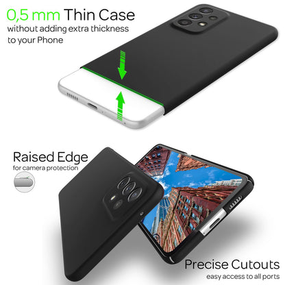 NALIA Ultra Slim Hardcase für Samsung Galaxy A53 – Anti-Fingerabdruck & 0.5mm Dünn – PUREFIT (Matt & Leicht) – Marke aus Berlin