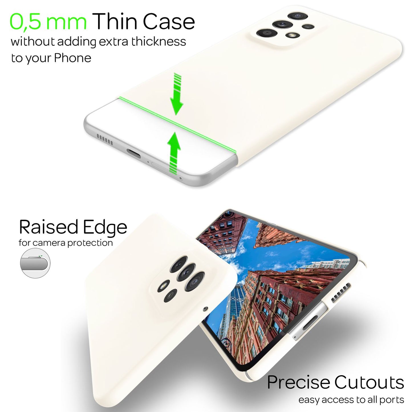 NALIA Ultra Slim Hardcase für Samsung Galaxy A53 – Anti-Fingerabdruck & 0.5mm Dünn – PUREFIT (Matt & Leicht) – Marke aus Berlin