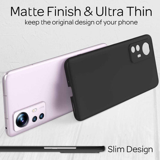 NALIA Ultra Slim Hardcase für Xiaomi 12 / 12X – Anti-Fingerabdruck & 0.5mm Dünn – PUREFIT (Matt & Leicht) – Marke aus Berlin