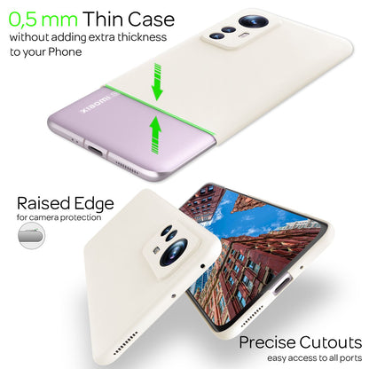 NALIA Ultra Slim Hardcase für Xiaomi 12 / 12X – Anti-Fingerabdruck & 0.5mm Dünn – PUREFIT (Matt & Leicht) – Marke aus Berlin