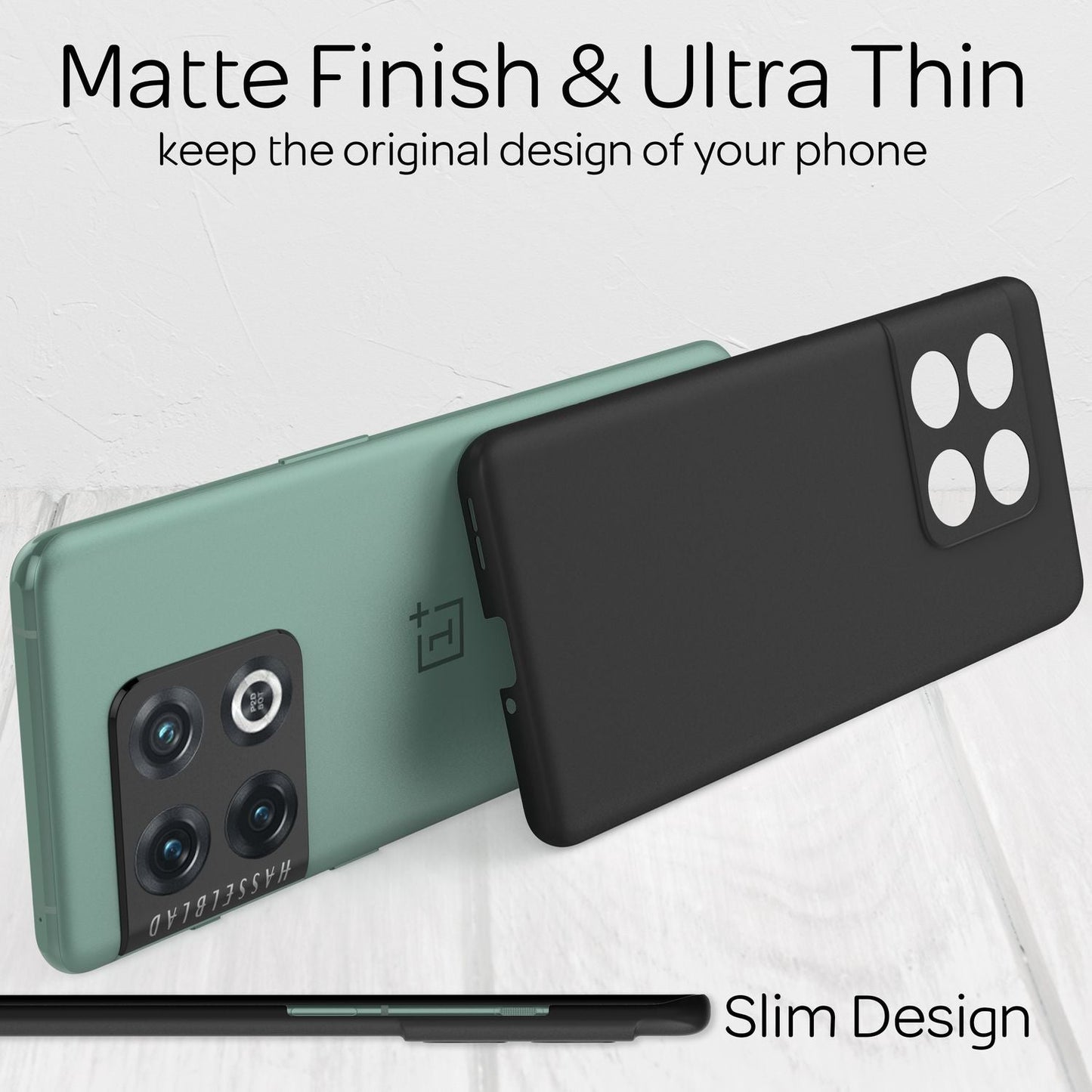NALIA Ultra Slim Hardcase für OnePlus 10 Pro – Anti-Fingerabdruck & 0.5mm Dünn – PUREFIT (Matt & Leicht) – Marke aus Berlin