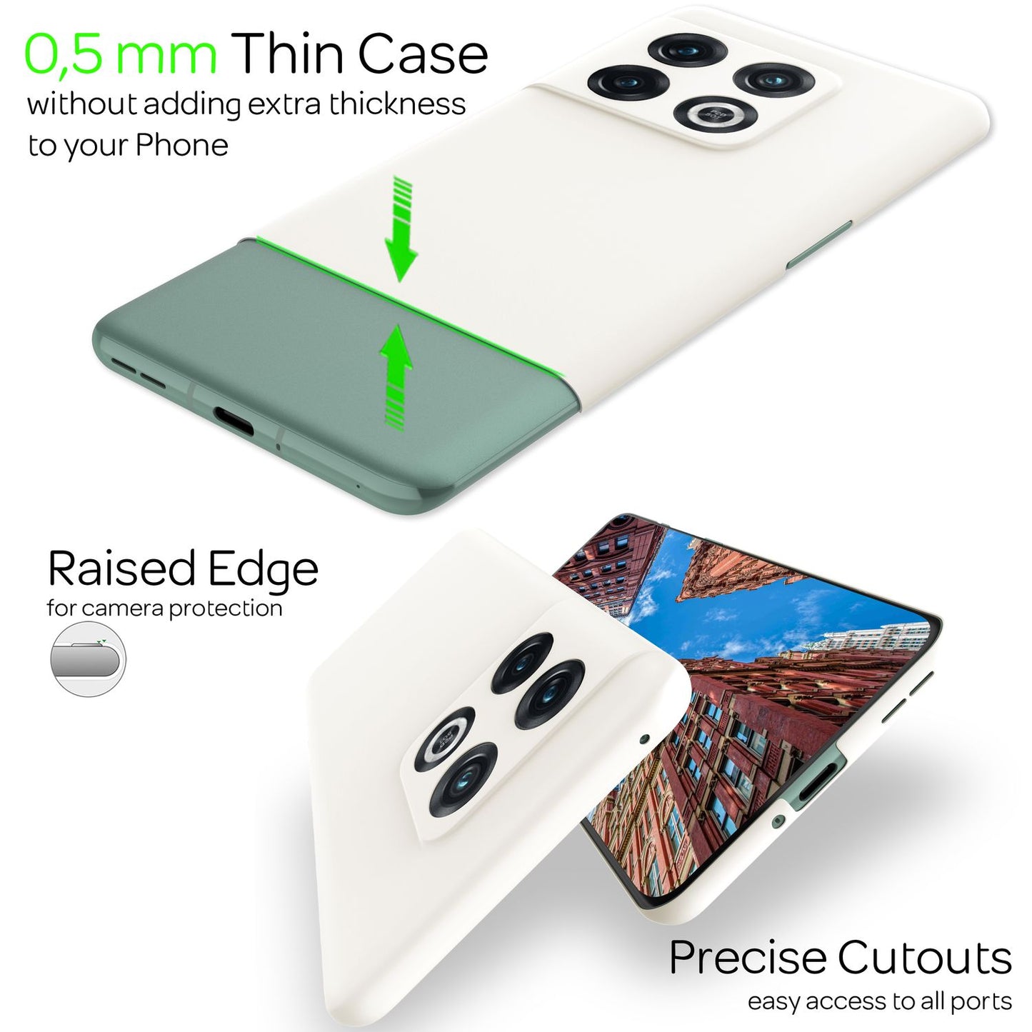 NALIA Ultra Slim Hardcase für OnePlus 10 Pro – Anti-Fingerabdruck & 0.5mm Dünn – PUREFIT (Matt & Leicht) – Marke aus Berlin